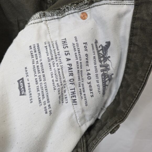 LEVI'S 511 Denim Jeans Pant Olive Green Stretch Men's 38 X 30 CW-3516 Streetwear - Picture 9 of 14
